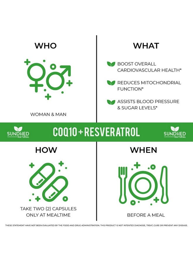 Sundhed Natural Coq10 Powerful Antioxidant (Capsules Coq10+Resveratrol) - Image 3