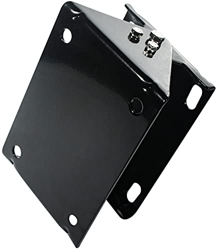 BLUBIRD HRS3812 20 ga. 8.5" x 6" Universal Hose Reel Swivel Mount for Floor, Wall, Ceiling, 140 Degree Rotation, Black Powder Coated, Steel, 4 Slotted Holes - Image 1