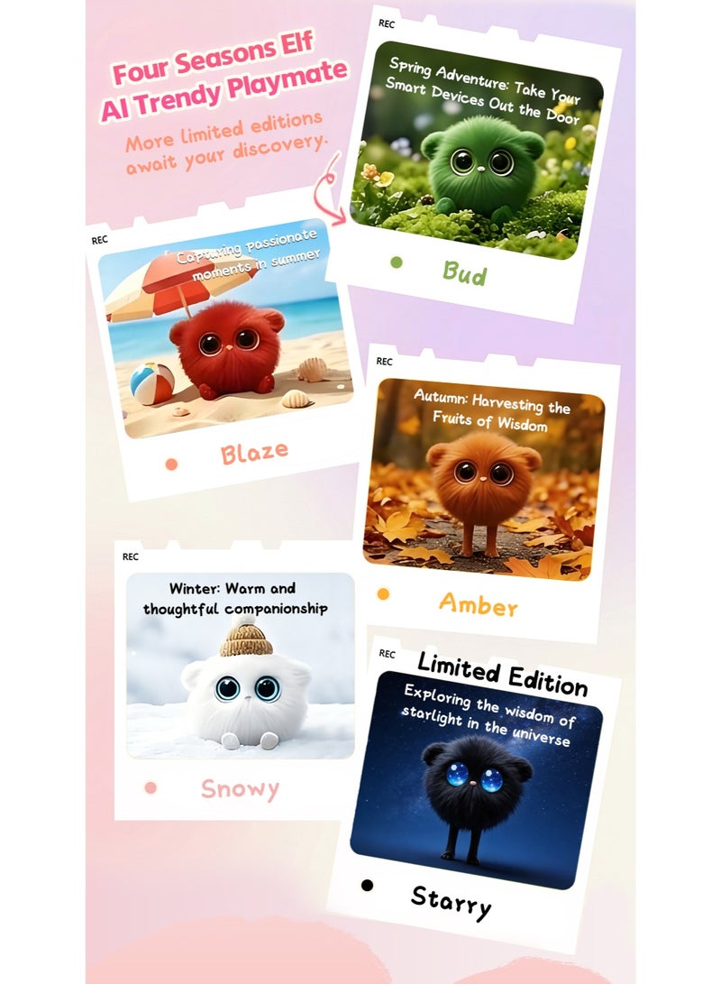 AI Plush Toy 02 Black AI Smart Plush Toy for Kids ChatGPT AI Companion Robot 69 Languages Voice Interaction Storytelling Learning Assistant Emotional Support Toy Birthday Gift - Image 4