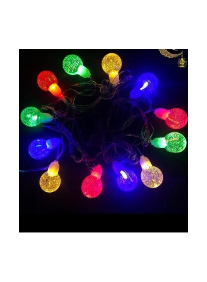 Ramadan Decoration Branch Noor LED Crystal Ball - Multicolor - Image 2