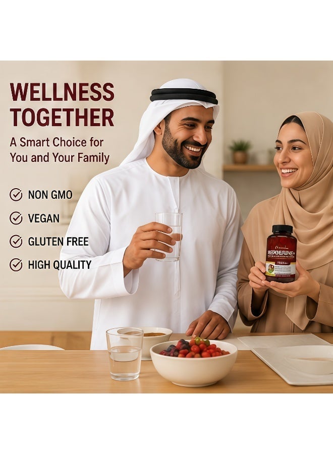 بريميم مكمل غذائي عالي الفعالية من بربيرين بلس مع قرفة سيلان بتركيز 1200 ملليغرام | مركب بربيرين عشبي طبيعي يدعم عملية الأيض الصحية، وتوازن مستوى سكر الدم ويعزز جهاز المناعة، 120 كبسولة نباتية مناسبة للنباتيين - Image 5