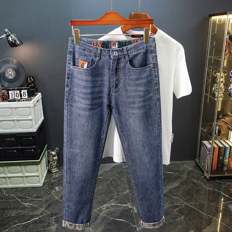 Unisex Classic Denim Jeans Loose Fit Daily Outdoor Wear - Image 2