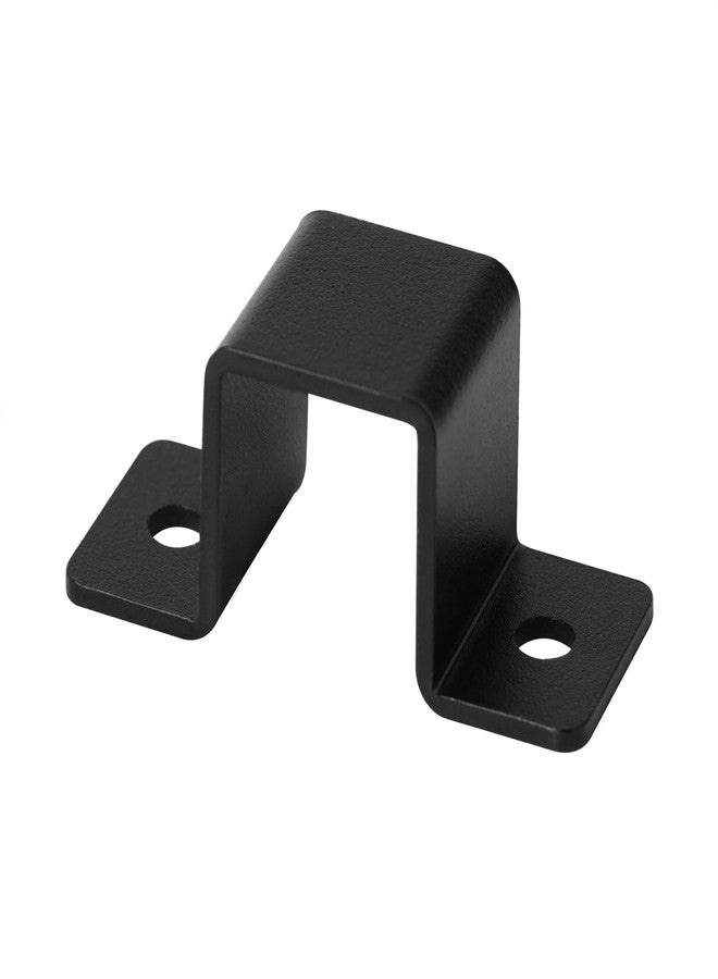 GBGS 20 Pcs Black Square Tube Strap Clamp for 1" x 1" Pipe, U Shape Pipe Clamp,3/32"Thick - Image 1