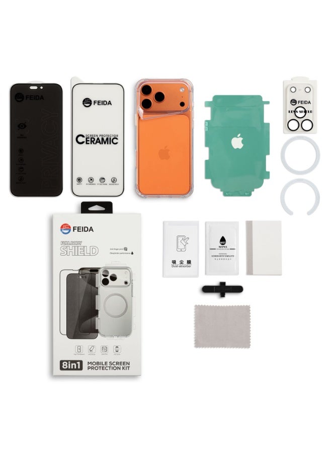 FEIDA Protection Package 8 in 1 for Apple iPhone 17 Pro Max - Image 1