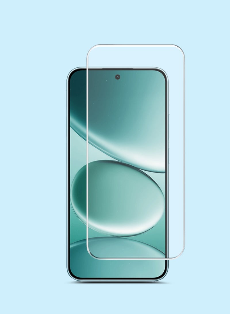 جيماكس حماية شاشة زجاجية مقساة 9H 2.5D بجوانب منحنية من سلسلة GMAX Premium لجهاز Xiaomi Redmi Note 15 Pro 5G 2025 - شفاف - Image 1