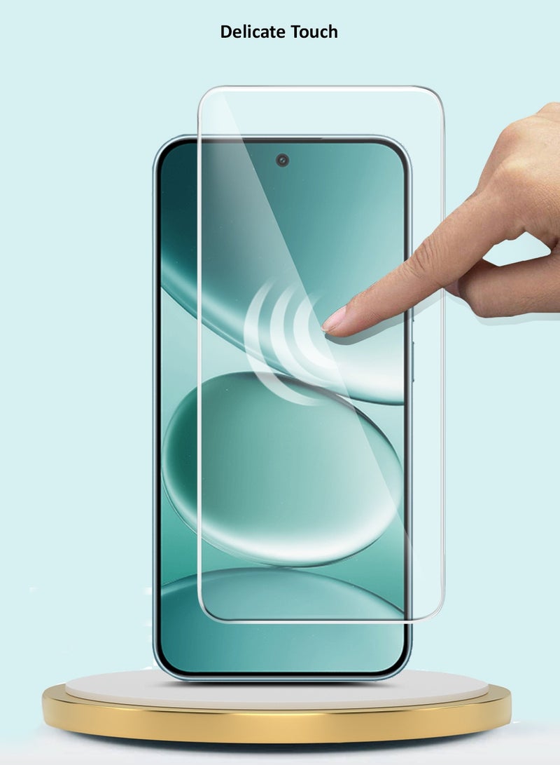 جيماكس حماية شاشة زجاجية مقساة 9H 2.5D بجوانب منحنية من سلسلة GMAX Premium لجهاز Xiaomi Redmi Note 15 Pro 5G 2025 - شفاف - Image 4