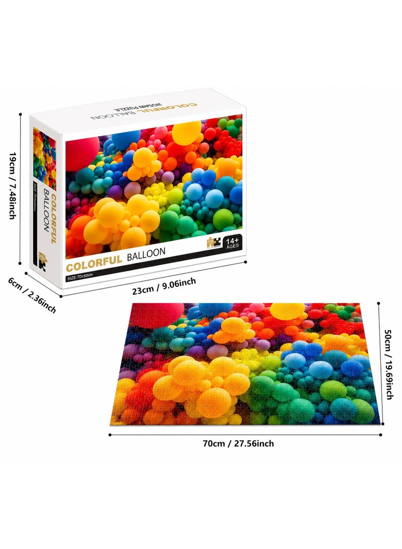 Capstro 1000 PCS Landscape Jigsaw Puzzle for Adults & Teens – Puzzle with High Definition Artwork, Challenging Brain Game & Relaxing Family Activity Gift Game – Color Balloon - Image 3