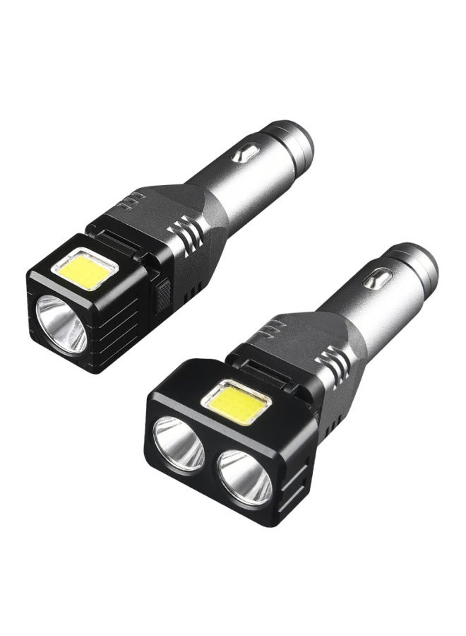 Multi-functional Car Charger Flashlight Type-C Charging Inspection Light Broken Window Cone Strong Magnetic LED Lighting Lamp-Product Specifications:KXK-168 (single)  - Image 5