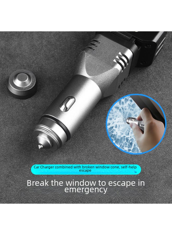 Multi-functional Car Charger Flashlight Type-C Charging Inspection Light Broken Window Cone Strong Magnetic LED Lighting Lamp-Product Specifications:KXK-168 (single)  - Image 2