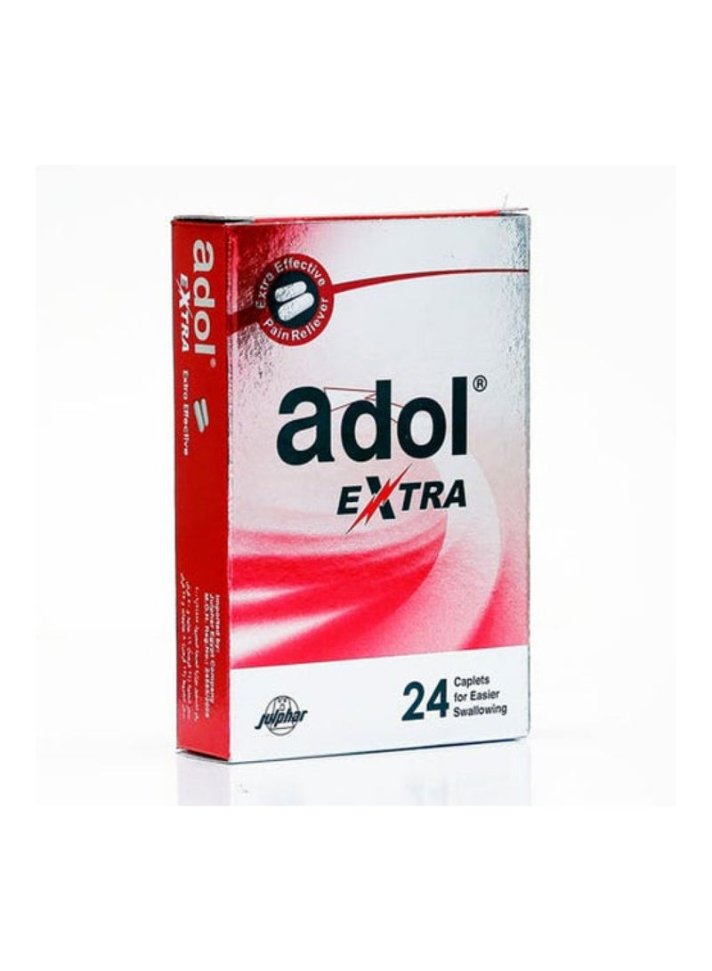 Adol Extra – helps releif headaches, migraines, toothaches, and fever 24 Caplets