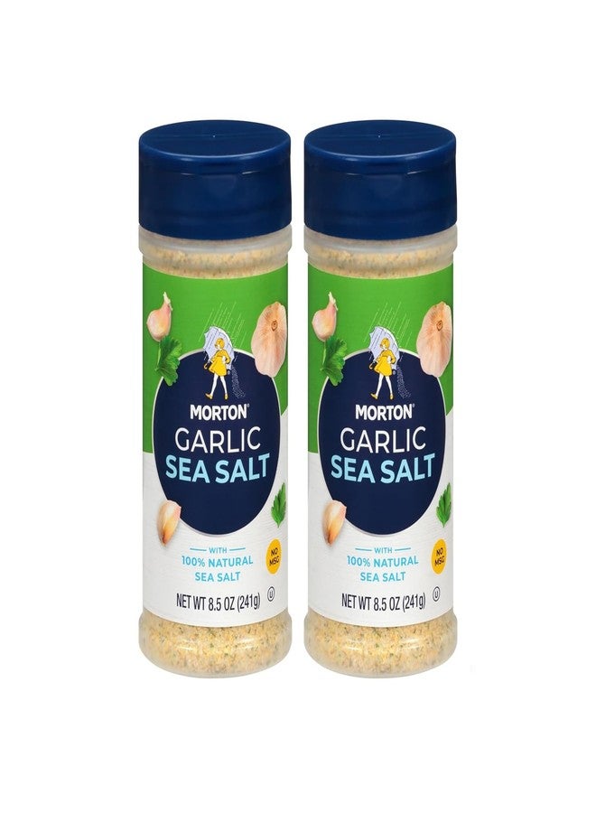 Morton Morton Garlic Sea Salt, 8.5oz, 2 Pack - Image 1