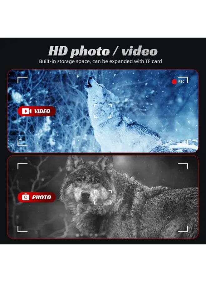 جهاز الرؤية الليلية الرقمي عالي الدقة بشاشة 2 بوصة سوداء، يعمل ببطارية USB للمشي لمسافات طويلة والتخييم ومراقبة الحياة البرية - Image 4