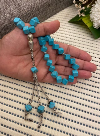 Natural Turquoise Stone Prayer Beads For Men 33 Beads Size 10mm - pzsku/Z9CB821A6A0061D35FDE8Z/45/_/1705310636/0319da37-1220-42cd-8bae-8cd896a79670