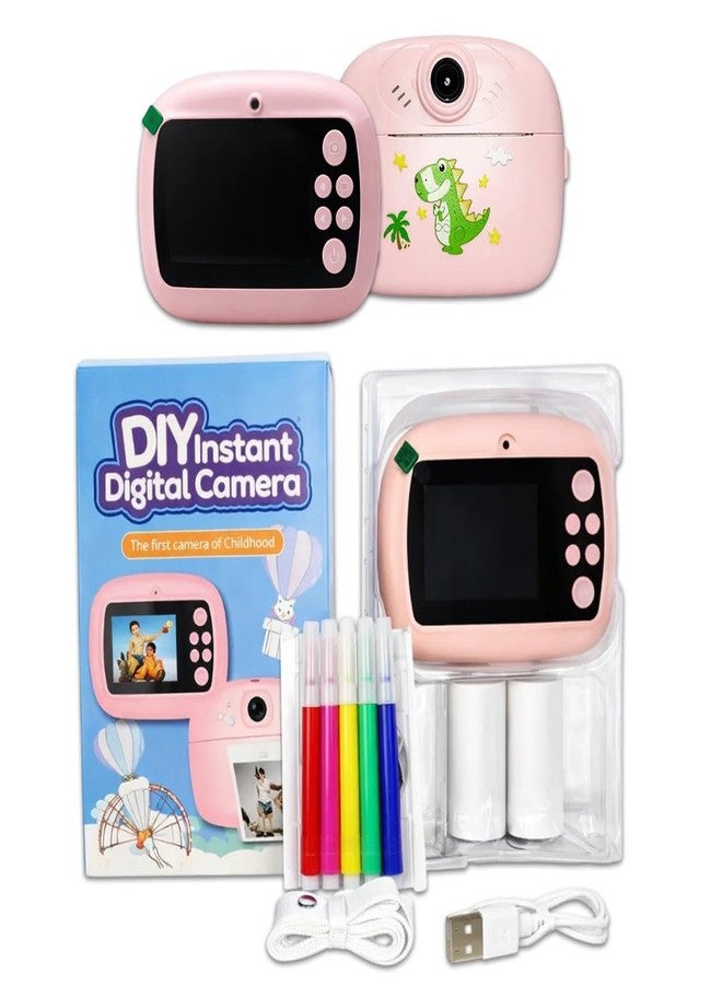 Casaquin Kids Instant Print Camera - Mini Digital HD Photo & Video Camcorder with Games | Fun Learning Toy for Boys & Girls Ages 4-18 | Includes 2 Print Rolls | Kids - Image 3