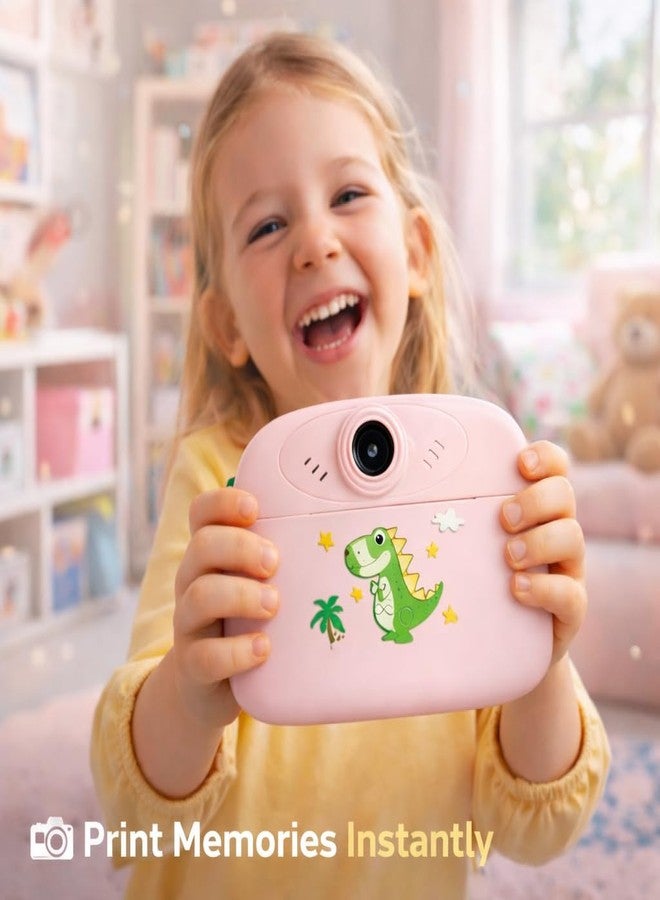 Casaquin Kids Instant Print Camera - Mini Digital HD Photo & Video Camcorder with Games | Fun Learning Toy for Boys & Girls Ages 4-18 | Includes 2 Print Rolls | Kids - Image 2