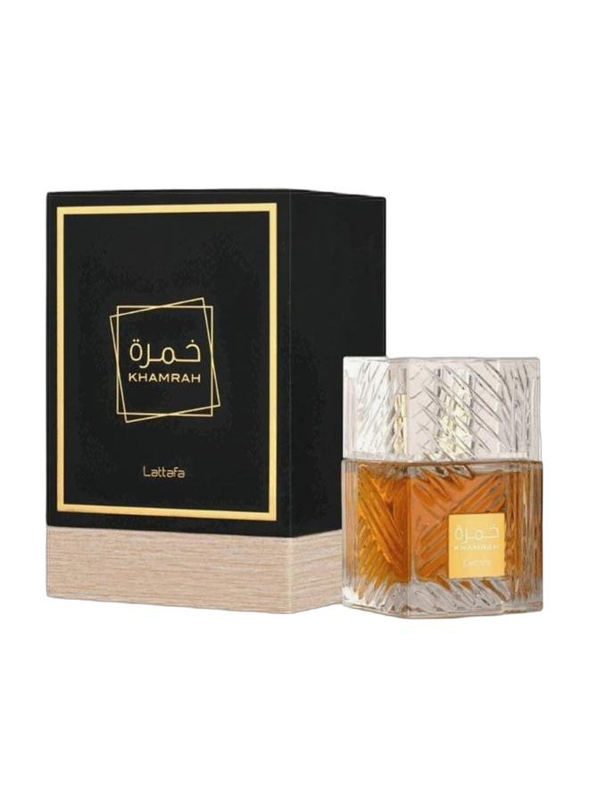 Lattafa Khamrah Unisex Eau De Parfum by Lattafa 100ml, Musk Mood EDP 100ml, and Maahir EDP 100ml  - Image 1