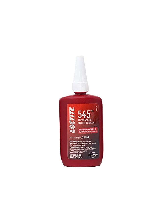 Loctite Loctite 545 Pneumatic/Hydraulic Pipe Thread Sealant, High Lubricity, High Pressure, No Fillers, Solvent Resistance, For Fine Threaded Fittings | Purple, 36 Ml Bottle (Pn: 492145)  - Image 3