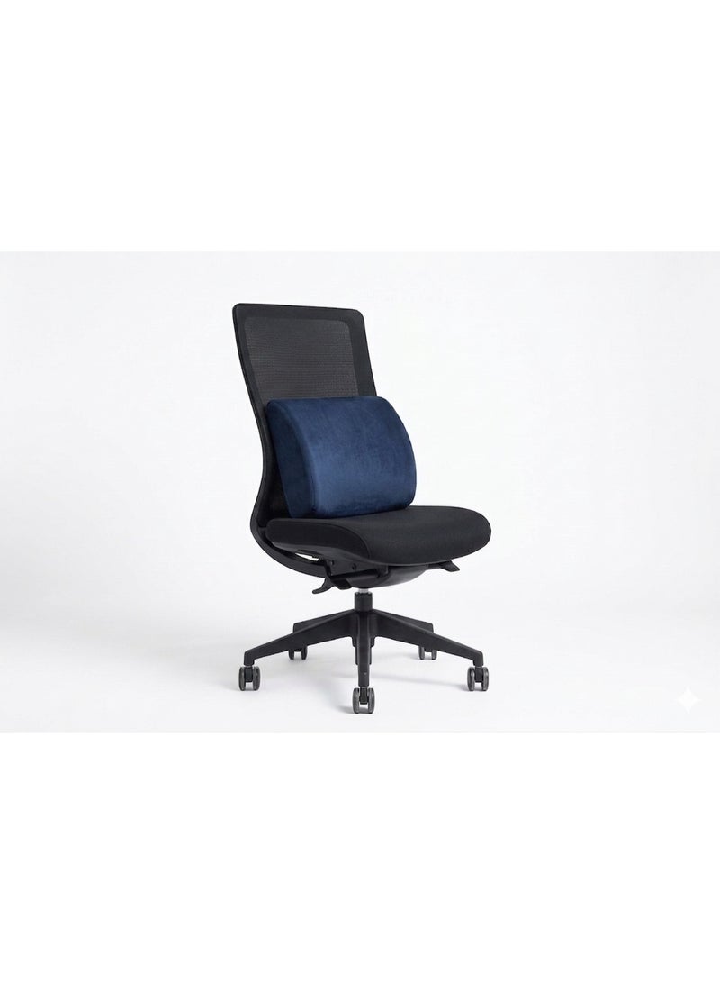 Max Comfort Small Memory Foam Backrest, Comfortable Lumbar and Back Support, Medical Back Cushion for Chair, Office, and Car, Premium Washable Material - Image 2