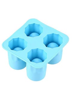 Mishrit Mishrit Tray Party Bar Tools Ice Shot Glass Mold, Cup Ice Cube Shot Shape Silicone Shooters Glass Freeze Molds, Glass Maker Short (Pack of 1)  - Image 1
