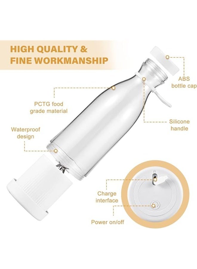 خلاط صغير محمول يعمل بمنفذ USB، مثالي للسفر، لعصر الفواكه والخضراوات، سهل الاستخدام والتنظيف، متعدد الألوان - Image 2