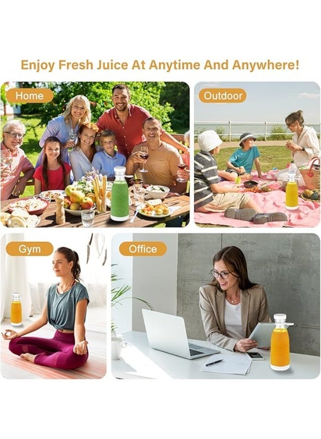 خلاط صغير محمول يعمل بمنفذ USB، مثالي للسفر، لعصر الفواكه والخضراوات، سهل الاستخدام والتنظيف، متعدد الألوان - Image 3