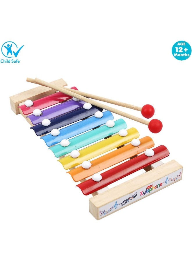Skoodle My First Xylophone for Kids and Toddlers with Harmonica - Image 5