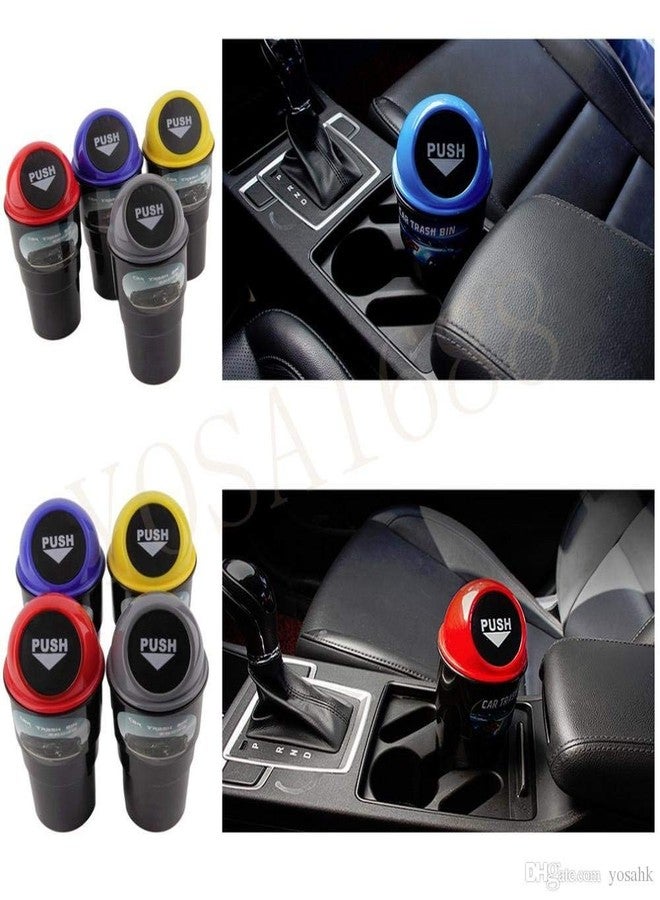 Kitchen4u Car Trash Bin Plastic Can Holder, 1-piece, Colour May Vary Colour - Image 2