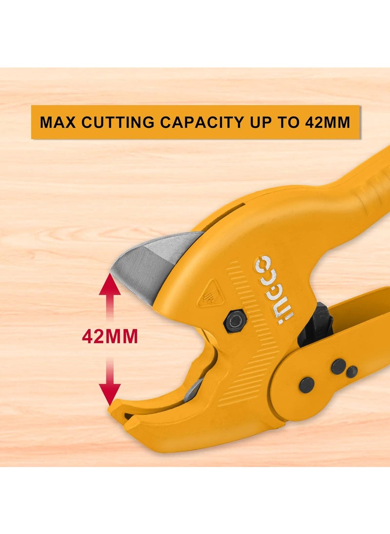 Heavy duty plastic pipe cutting scissors 3-42 mm