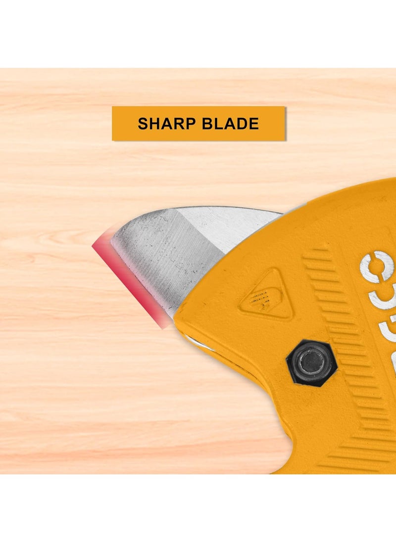 Heavy duty plastic pipe cutting scissors 3-42 mm