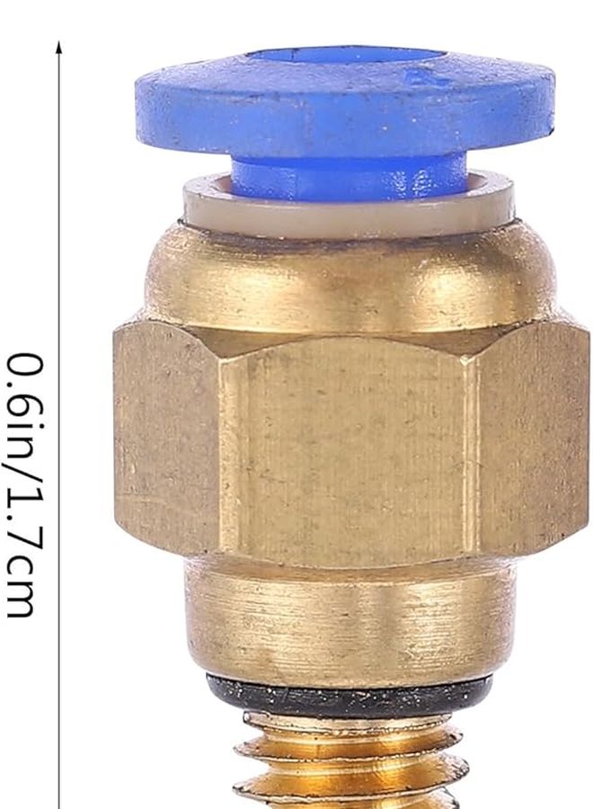 Brass Push To Connect Air Hose Fittings 12PCS With Threaded Adapters For Printer Tubes - Image 3
