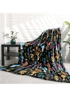 Sowide Mushroom Soft Decor Fleece Blanket Lightweight All Season Plant Mushrooms Throw Blanket for Couch Sofa Bed Mushroom Decor Birthday Present Blankets for Adult Baby Kids Pet Blanket All Season 40"x50"  - Image 5