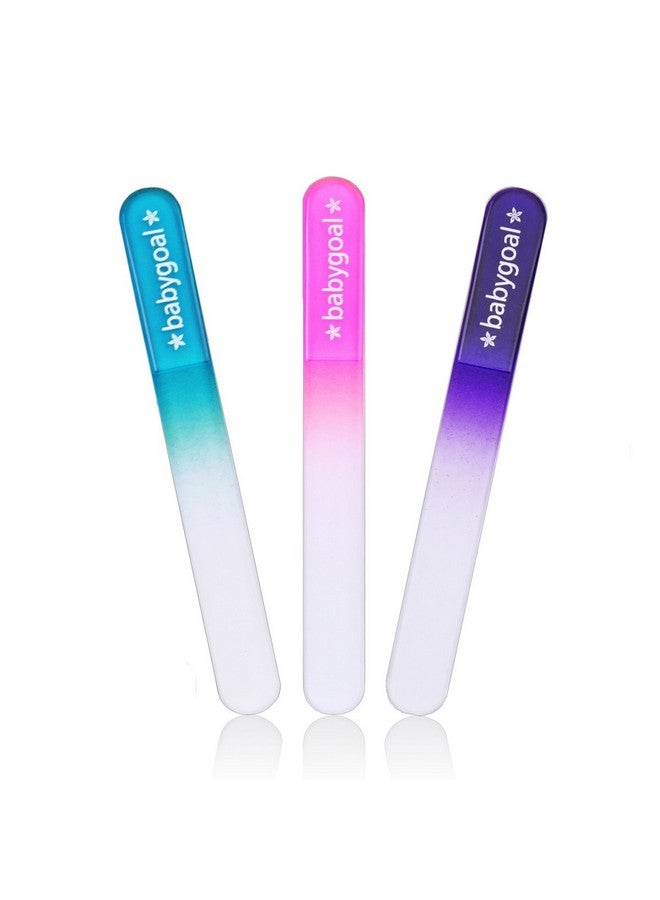 babygoal Baby Nail File 3 Pack With A Pouch, Genuine Czech Float Glass, Baby Gift For Newborns, Toddlers, Infant, Babies & Young Children By Babygoal 3Nf01  - Image 1
