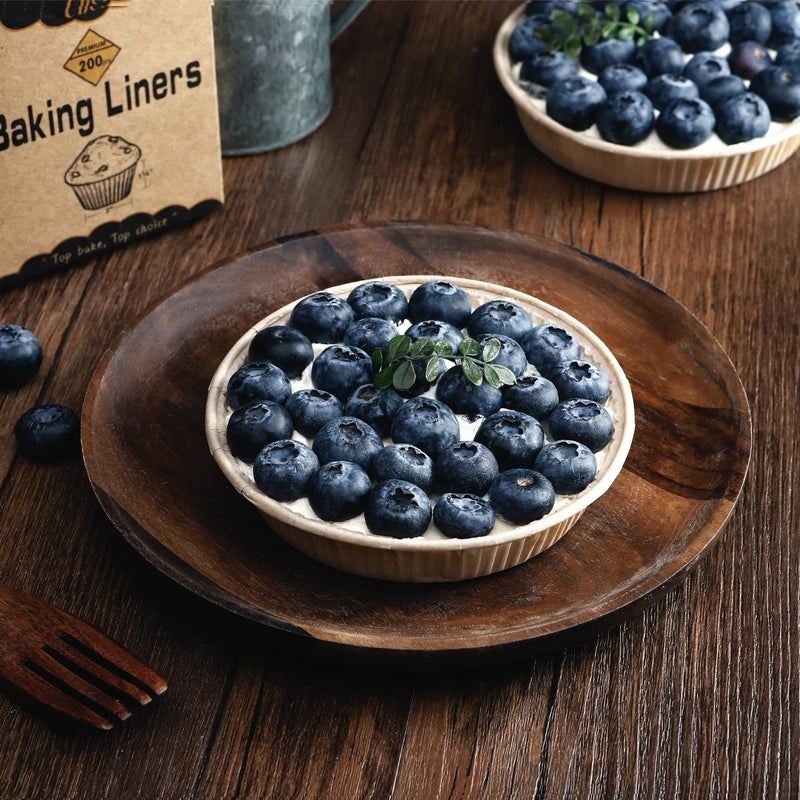 Bake Choice 50pcs Paper Mini Tart Pans for Baking, mini pie tins 4Inch Mini Pie Pans, Non-stick, Unbleached, Disposable Quiche Baking Dish,Oven safe, Microwave safe - Image 5