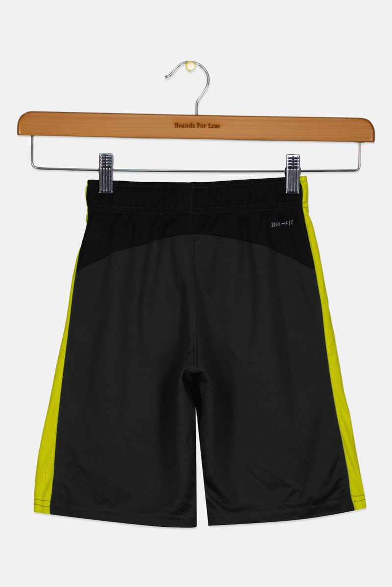 Nike Kids Boy Dri Fit Drawstring Training Shorts, Dark Olive - Image 2