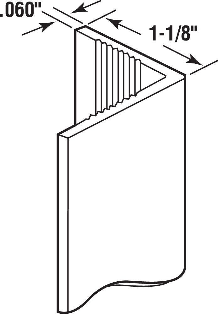Prime-Line MP10067 Corner Shield Perforated, 1-1/8 In. x 48 in, Vinyl Construction, White (5 Pack) - Image 2