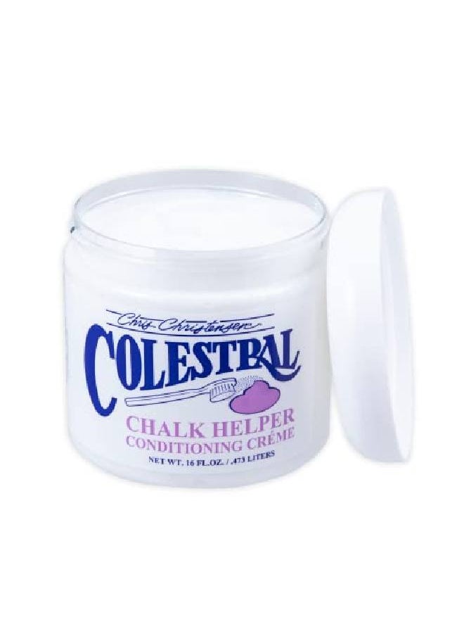 Chris Christensen Colestral Chalk Helper Conditioning Crème Groom Like A Professional Restores Moisture 16 Oz Jar  - Image 4