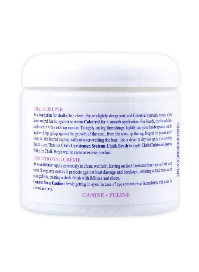 Chris Christensen Colestral Chalk Helper Conditioning Crème Groom Like A Professional Restores Moisture 16 Oz Jar  - Image 3