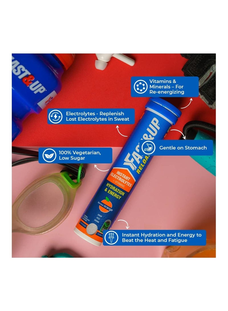 FAST&UP Electrolyte Energy And Hydration Sports Drink Pack Of 1 20 tablets - Image 3