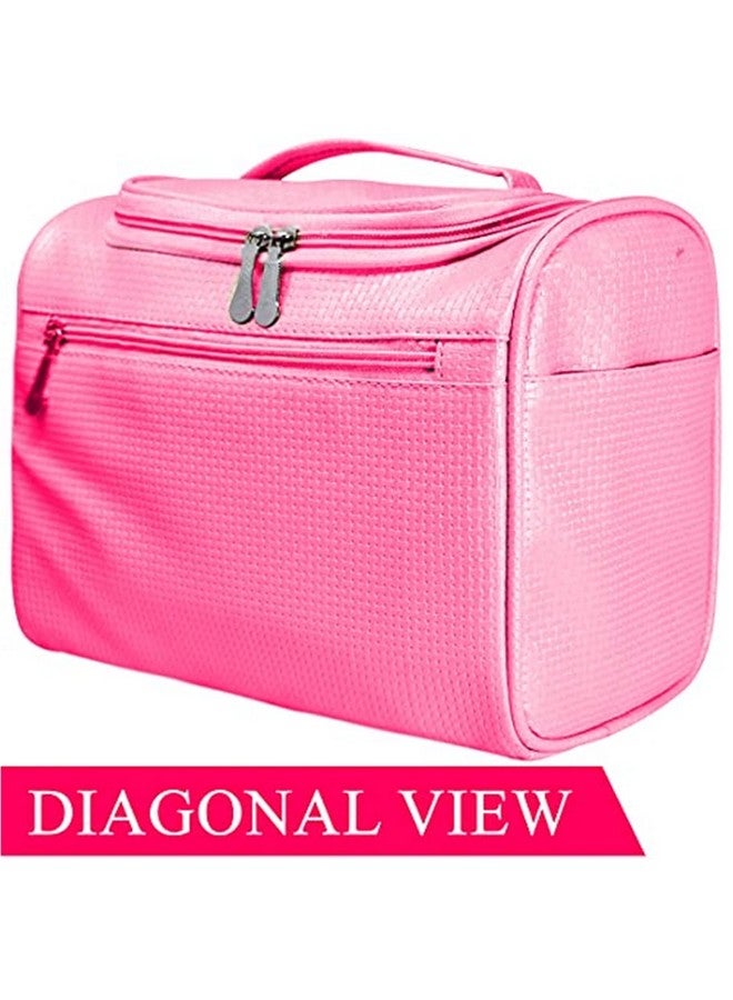 adbeni Multifunctional Extra Large Cosmetic Bag For Travel | Waterproof Household Grooming Kit Storage | Makeup Organisers For Accessories For Men & Women (Pink07) - Image 5