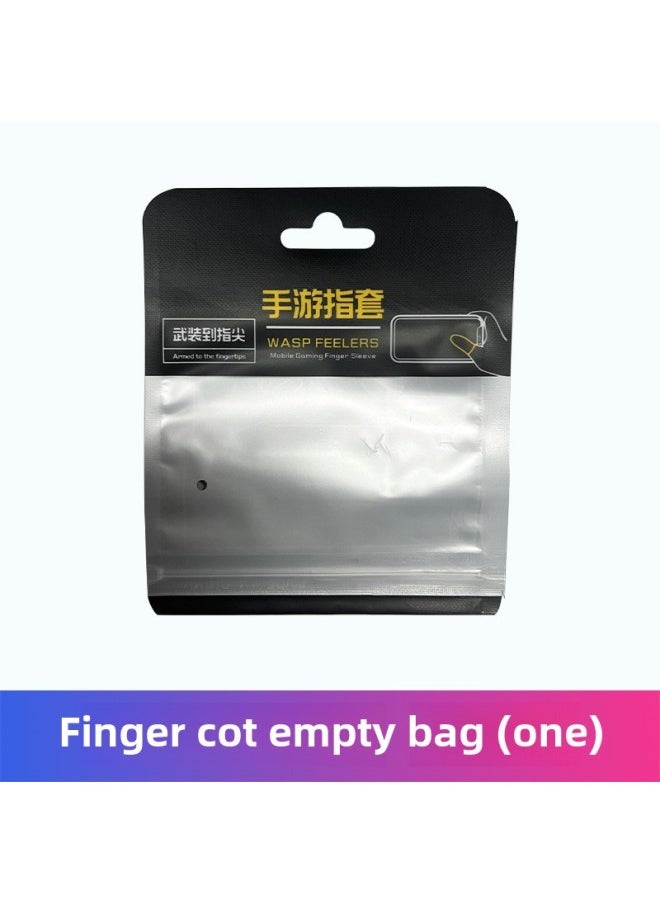 Generic War Bear Game Finger Cover 24-pin Silver Fiber Hand Travel Finger Cover Game Gloves Ultra-thin Anti-sweat Walking Anti-slip E-sports Style-Product Color:Finger Pocket Empty Bag (do Not Need To Buy Single)  - Image 1