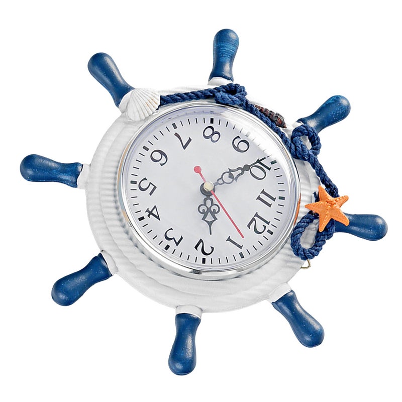 2 pcs Wall Clock Clock Mediterranean without Battery for Home ( ) - Image 2