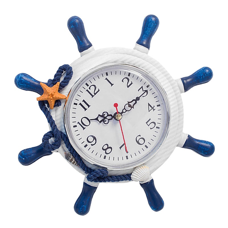 2 pcs Wall Clock Clock Mediterranean without Battery for Home ( ) - Image 5
