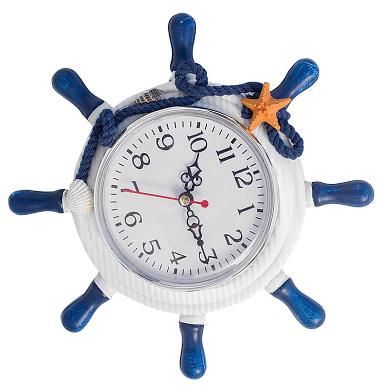 2 pcs Wall Clock Clock Mediterranean without Battery for Home ( ) - Image 3