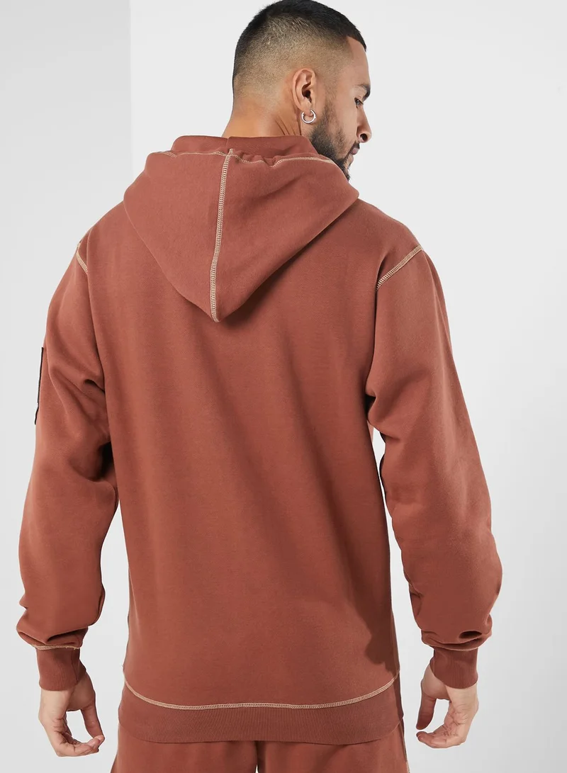 Grimey Fire Route Vintage Hoodie
