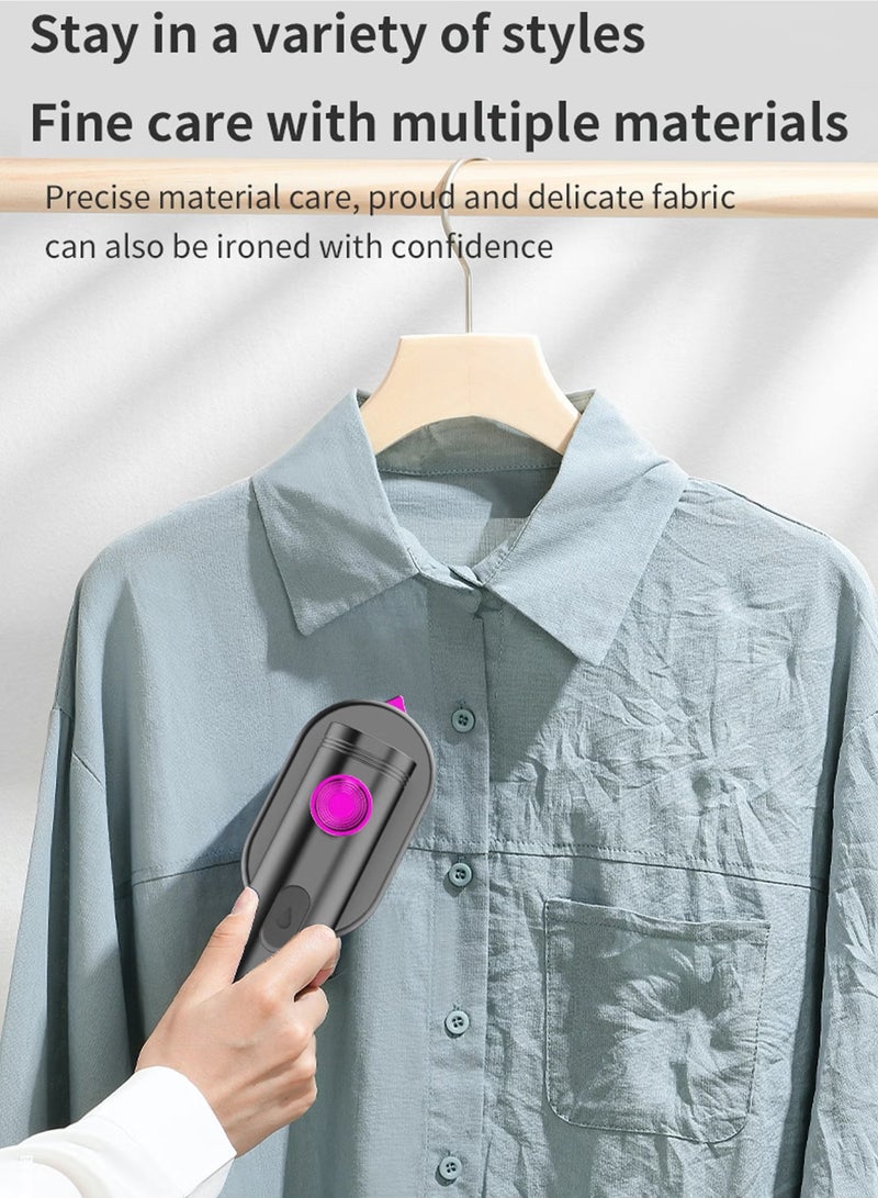Mini Steamer Travel Steam Iron Garment Portable Handheld Hand Iron Shirt Iron Clothes Steamer with Hide Water Tank Dry Wet Iron for Everyday Use Business  - Image 5