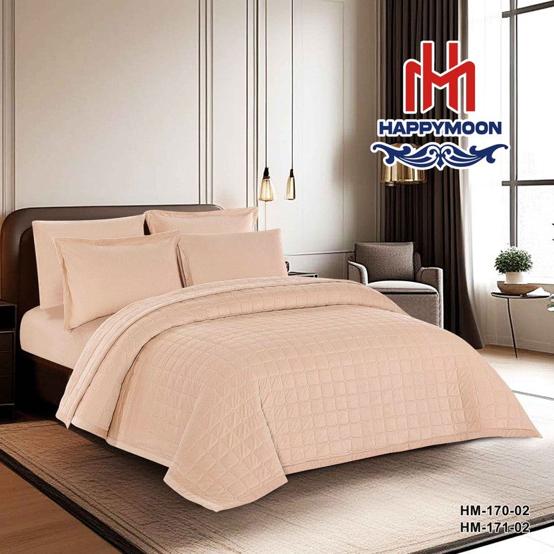 HAPPYMOON Velvet Comforter Set – 4 Pieces, Fits 170 × 230 cm Single Bed | Soft, Warm & Cozy - Image 1