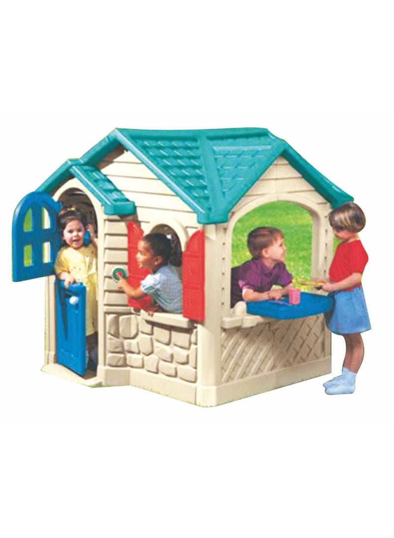 Rainbow Toys RBW TOYS Children Playhouse Garden Status Lawn Playset Pink use for indoor and outdoor Size:125x165x144cm