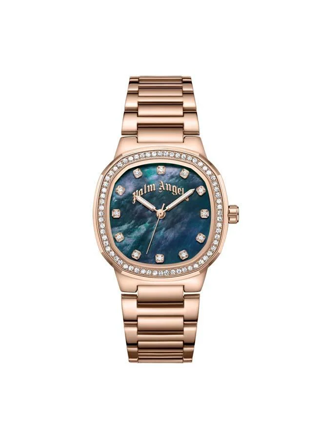 Palm Angels Nova Black Mother-of-pearl Dial Stainless Steel Bracelet Analog Watch for Women, 32mm