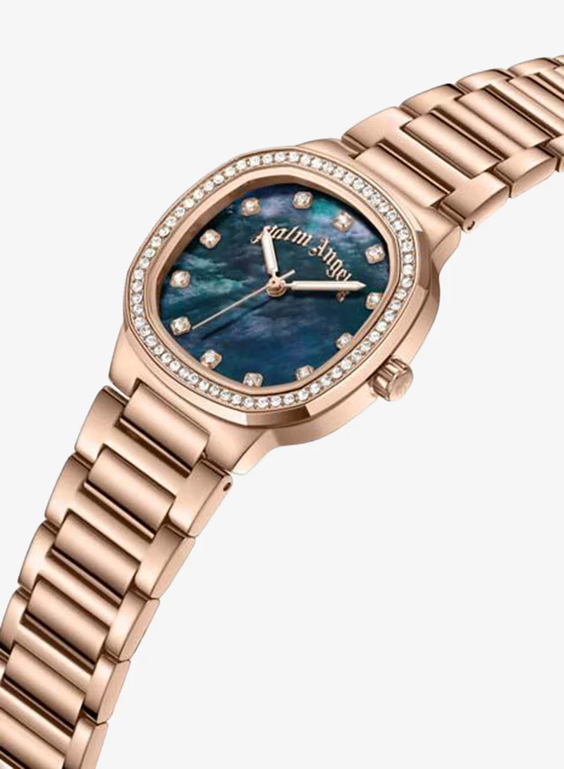 Palm Angels Nova Black Mother-of-pearl Dial Stainless Steel Bracelet Analog Watch for Women, 32mm