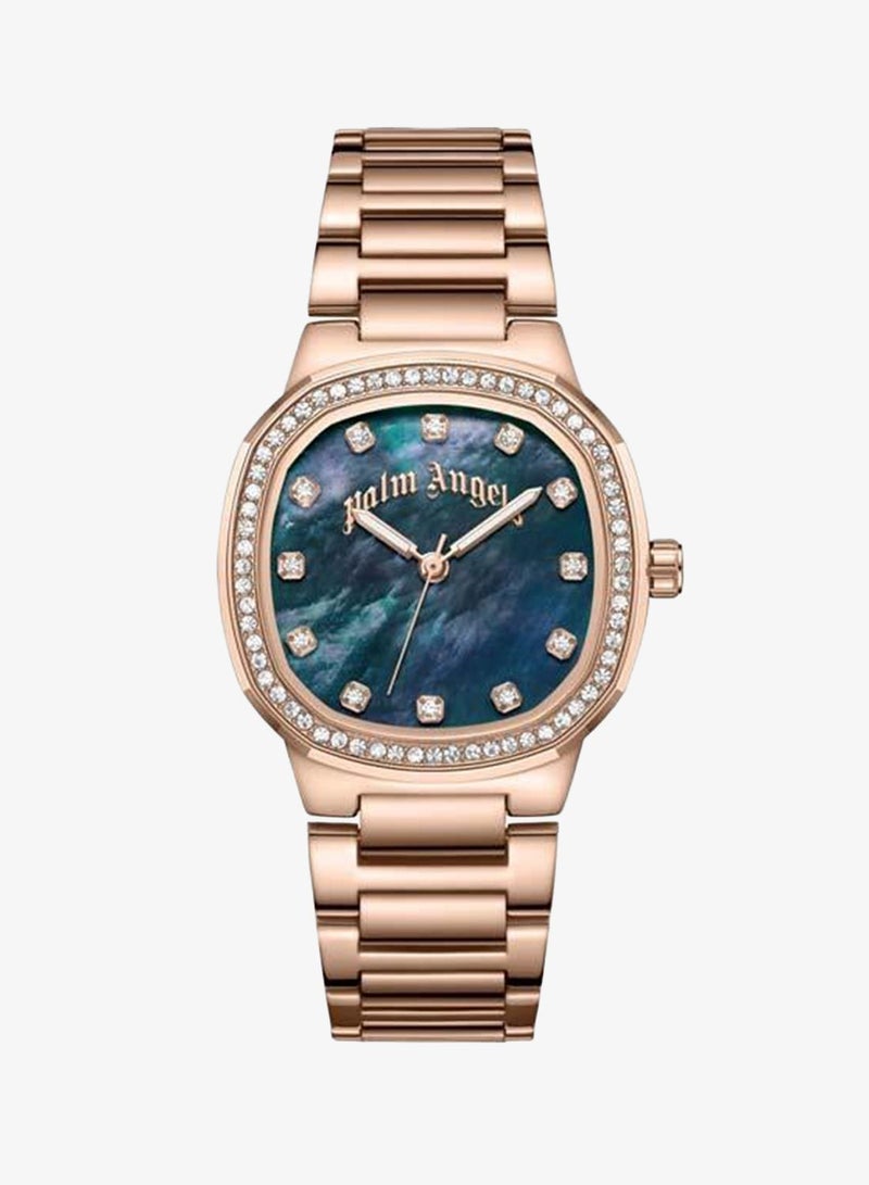 Palm Angels Nova Black Mother-of-pearl Dial Stainless Steel Bracelet Analog Watch for Women, 32mm - Image 1